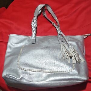 Silver Women's Tote Bag